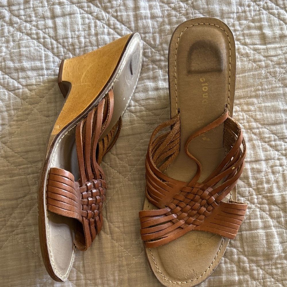 Cloudwalkers Tan Woven Mules